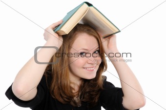 Young girl with  book 
