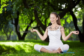 Yoga outdoors