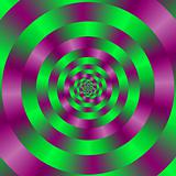 Purple and Green Spiral