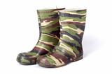 camouflage gum boots