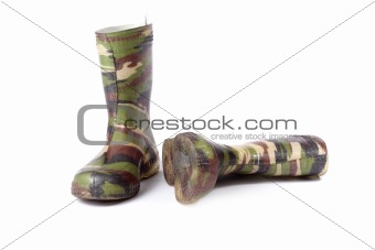 Camouflage Gum Boots