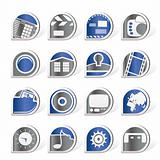 Internet, Computer and mobile phone icons