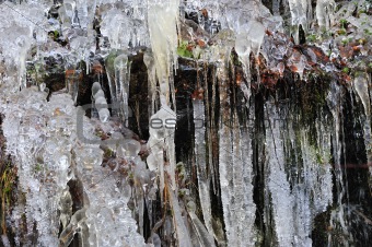 Ice fall background