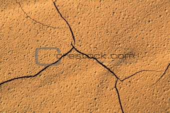 Cracked surface