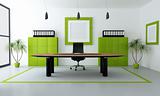 green modern office