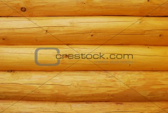 Log wall
