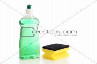 isolated cleaning supplies