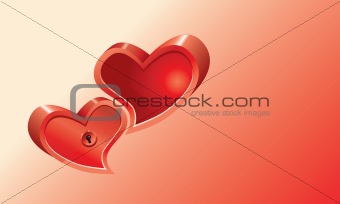 Hearts Background.  Vector EPS10 Illustration.