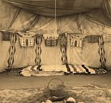 Interior Of The Indian Tent