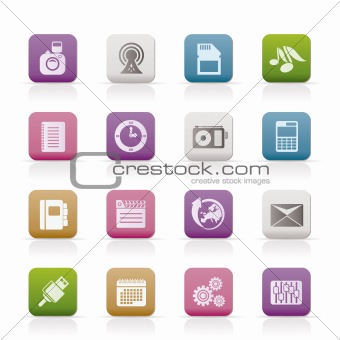 Phone Performance, Business and Office Icons
