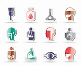 medical, hospital and health care icons