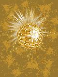 golden mirror ball