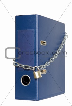Documents are locked with chain
