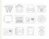 Business, office and website icons
