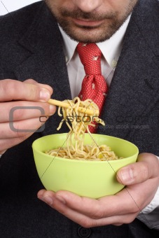 bowl of soup  noodles