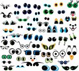 cartoon vector eyes collection 