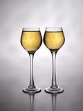 Two wine glasses
