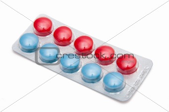 Multi-colored tablets