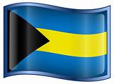 Bahamas Flag Icon.