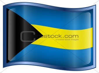 Bahamas Flag Icon.