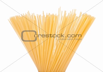 uncooked spaghetti