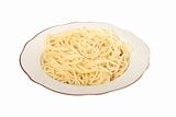 spaghetti on plate