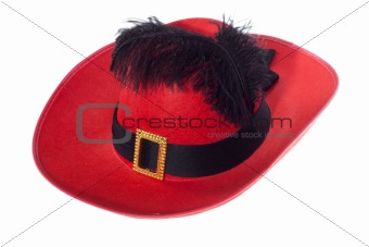 Black hat with feather