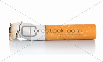 Cigarette butt isolated
