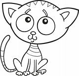 cute kitten for coloring book