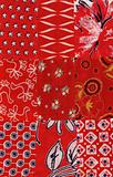 red quilt pattern