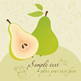 Pear. Template for Design