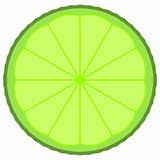 Lime fruit slice