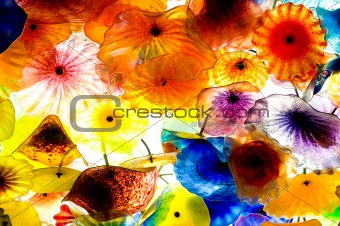 Abstract textured background with the many shapes
