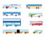 different types of bus icons
