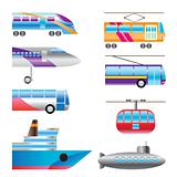 different types of transportation icons
