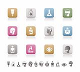 medical, hospital and health care icons