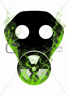 Toxic mask and smoke