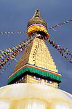 Golden stupa in Kathmandu Nepal