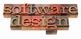 software design in letterpress type