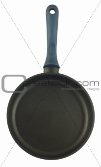 Pan with handle, top view