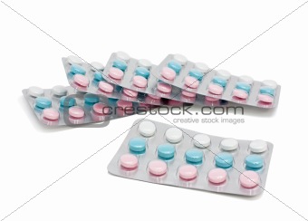 Medicine pills in blister