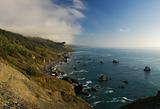 Coastline in California, panoramic view 