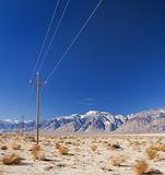 Electricity transmission in desert