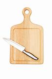 Cutting board isolated on the white background