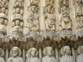 Notre Dame de Paris close-up