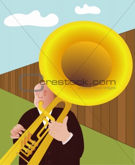 trumpeter - vector