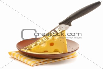 Cheese and knife