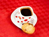 Turkish coffee with cookie