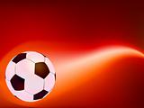 Soccer Ball on Fire. EPS 8