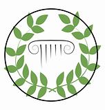 icon with greek symbols